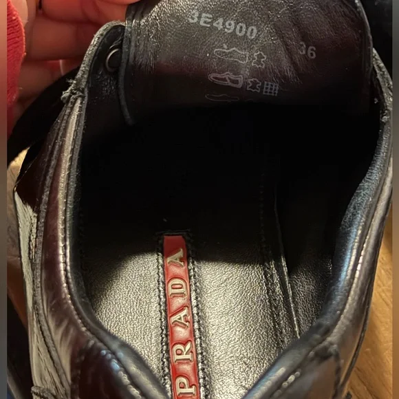 Prada Authentic Black Womens Sneakers Model:3E4900 - Picture 6 of 6